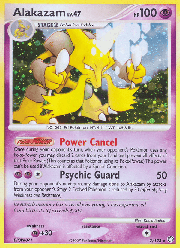 Alakazam, carte 2 de Trésors Mystérieux