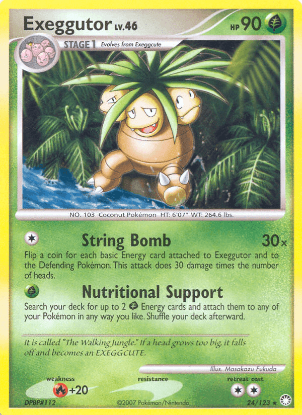 Exeggutor, carta 24 di Tesori Misteriosi