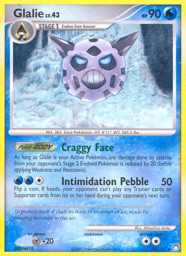 Glalie, carta 25 de Tesoros Misteriosos