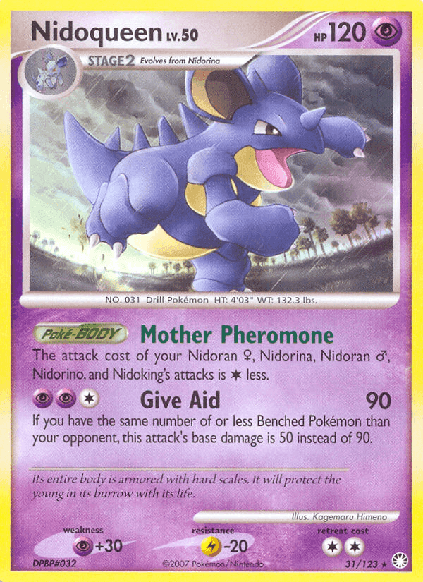 Nidoqueen, carta 31 de Tesoros Misteriosos