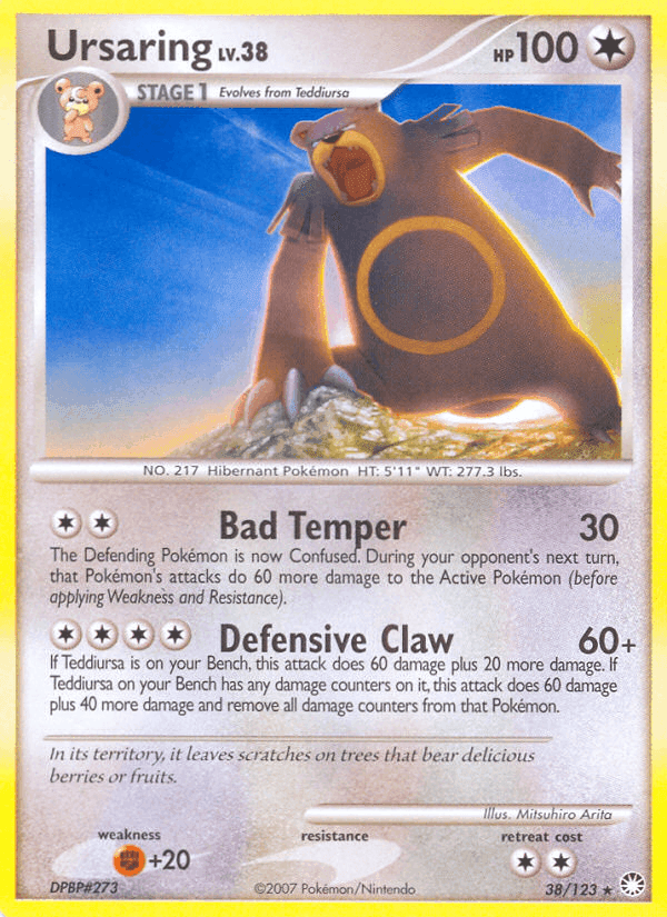 Ursaring, card 38 from Mysterious Treasures