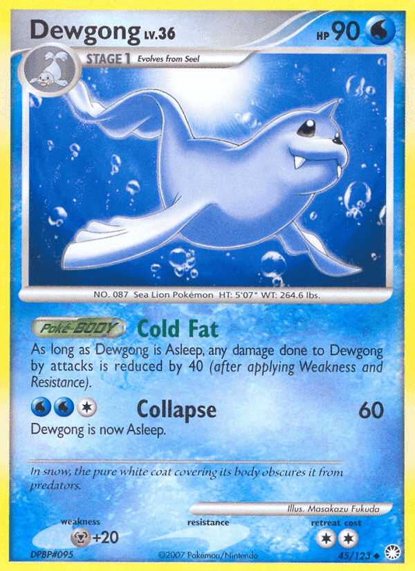 Dewgong, carta 45 di Tesori Misteriosi