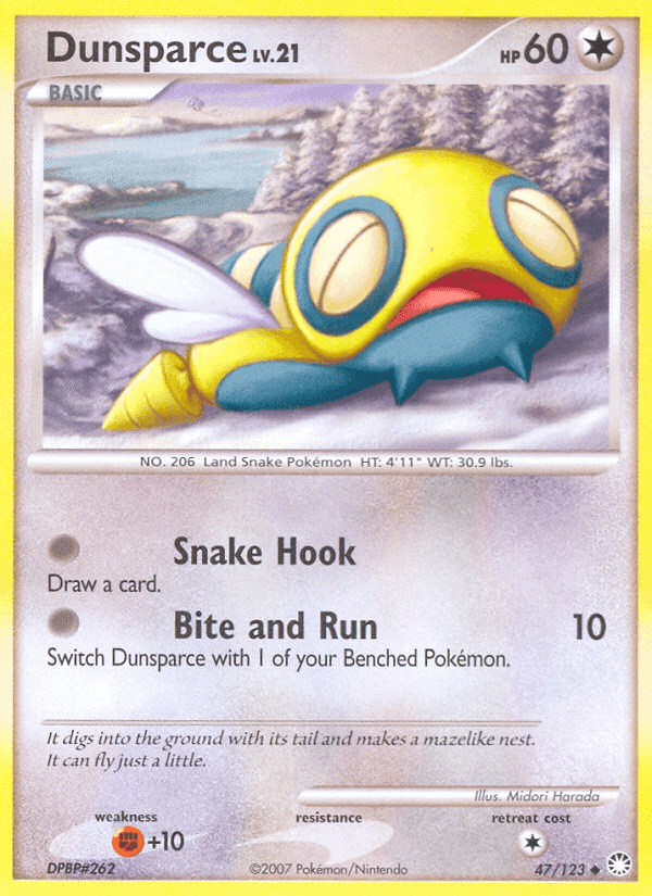 Dunsparce, carta 47 de Tesoros Misteriosos