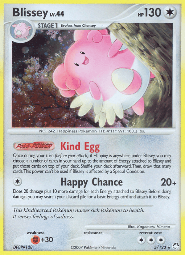 Blissey, carta 5 de Tesoros Misteriosos