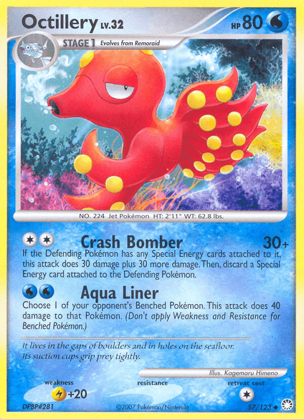 Octillery, carta 57 di Tesori Misteriosi
