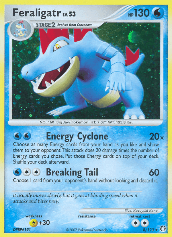 Feraligatr, carta 8 di Tesori Misteriosi