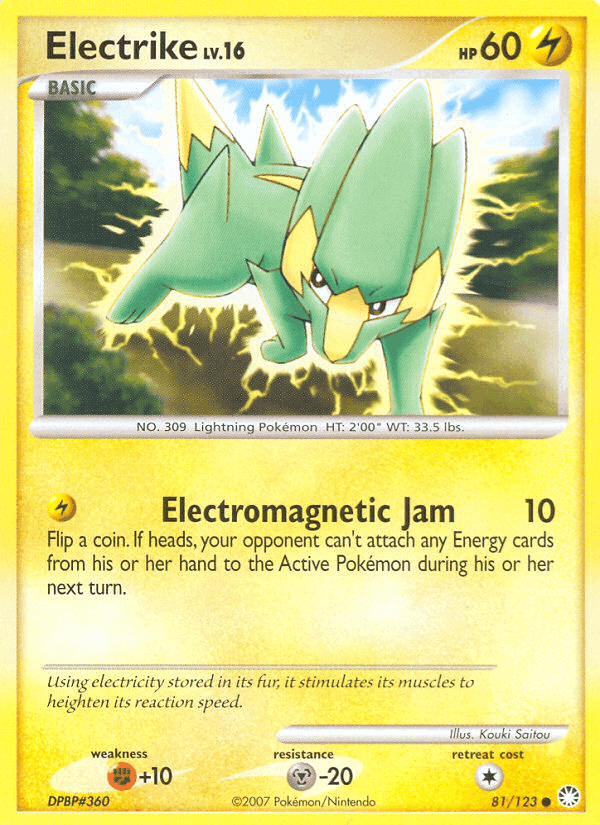 Electrike, card 81 from Mysterious Treasures