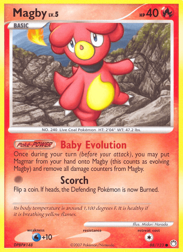 Magby, card 88 from Mysterious Treasures
