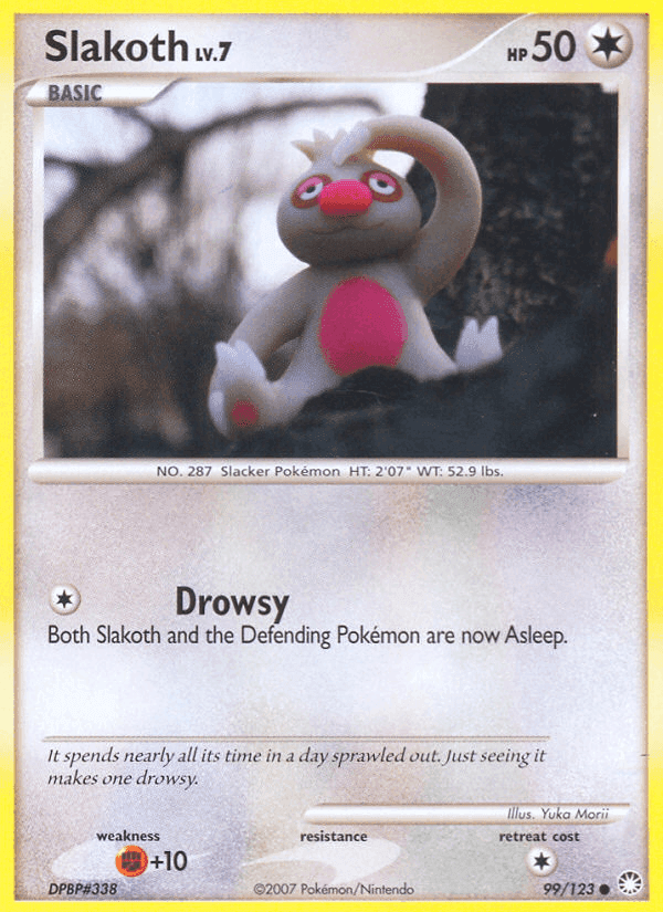 Slakoth, card 99 from Mysterious Treasures