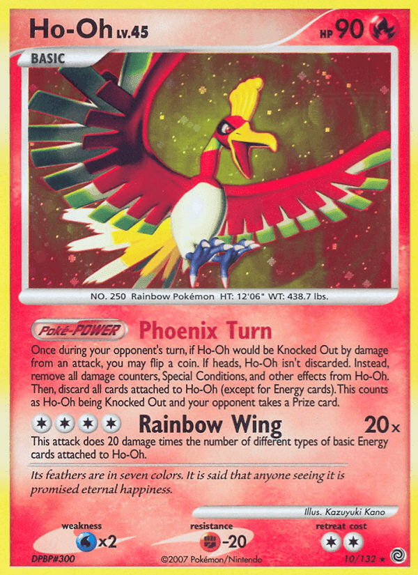 Ho-Oh, carta 10 di Prodigi Segreti