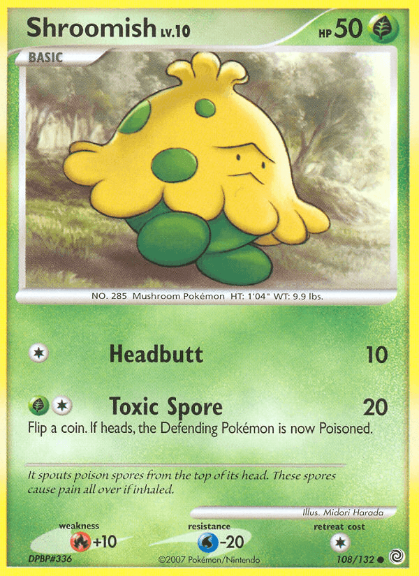 Shroomish, card 108 from Secret Wonders
