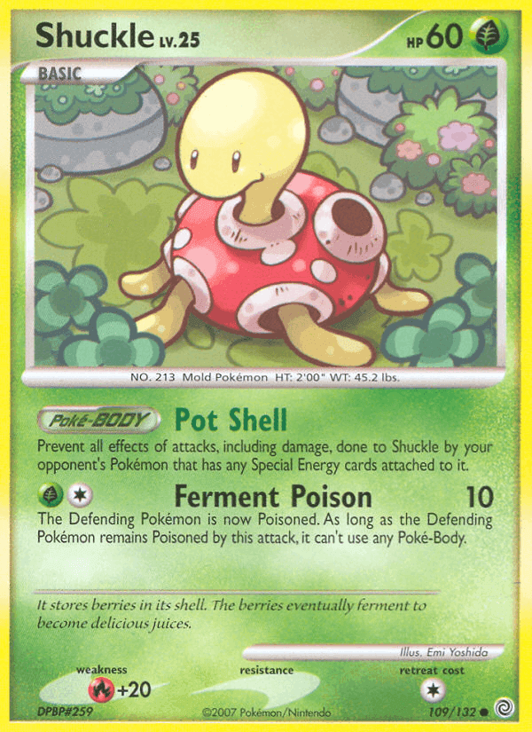 Shuckle, carta 109 de Maravillas Secretas