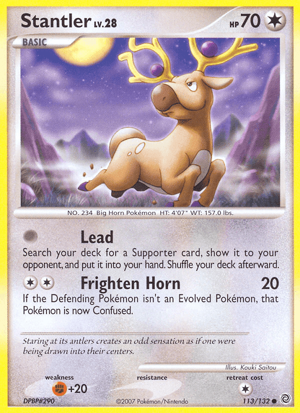 Stantler, card 113 from Secret Wonders