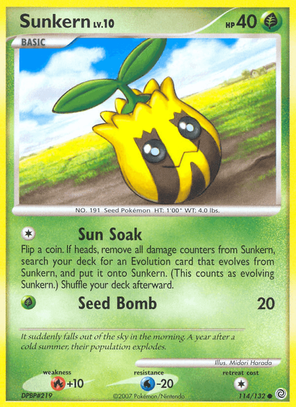 Sunkern, card 114 from Secret Wonders