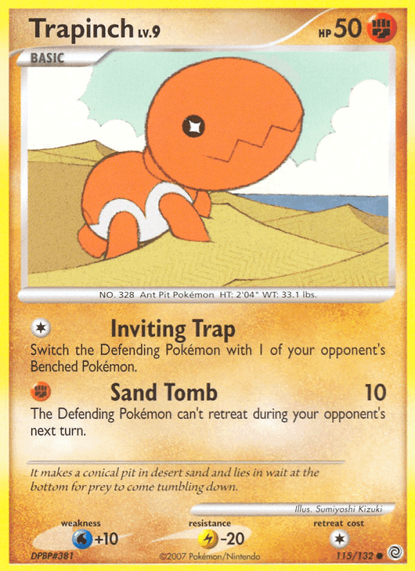 Trapinch, card 115 from Secret Wonders