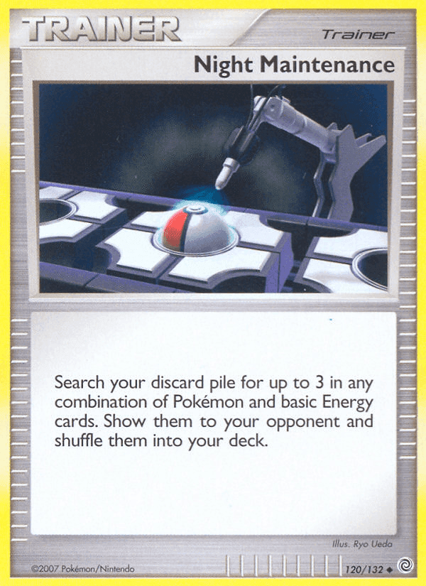 Night Maintenance, card 120 from Secret Wonders