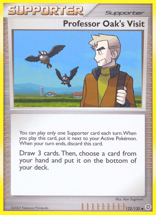 Professor Oak's Visit, card 122 from Secret Wonders