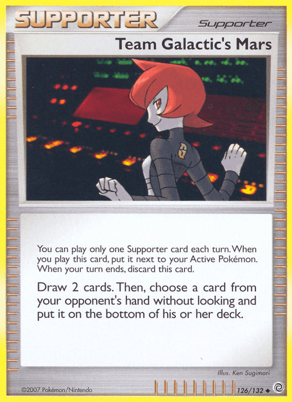 Team Galactic's Mars, card 126 from Secret Wonders