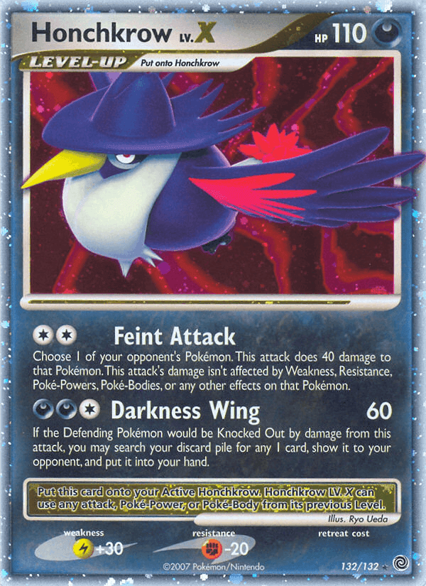 Honchkrow, card 132 from Secret Wonders