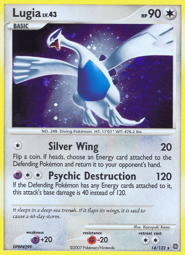 Lugia, carta 14 di Prodigi Segreti
