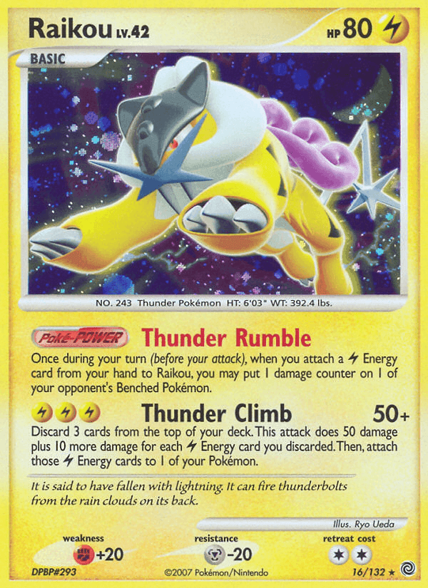 Raikou, carta 16 di Prodigi Segreti