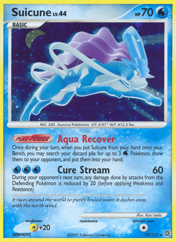Suicune, carta 19 di Prodigi Segreti