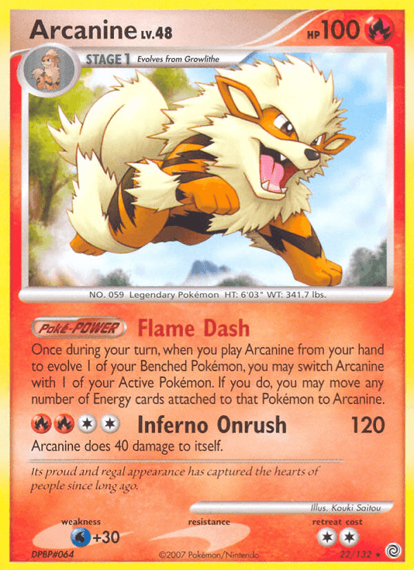 Arcanine, carta 22 di Prodigi Segreti