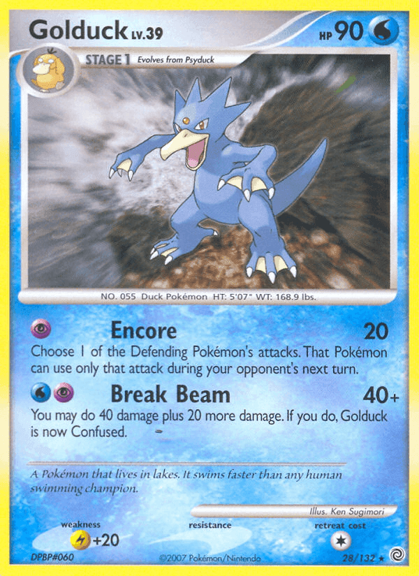 Golduck, carta 28 di Prodigi Segreti