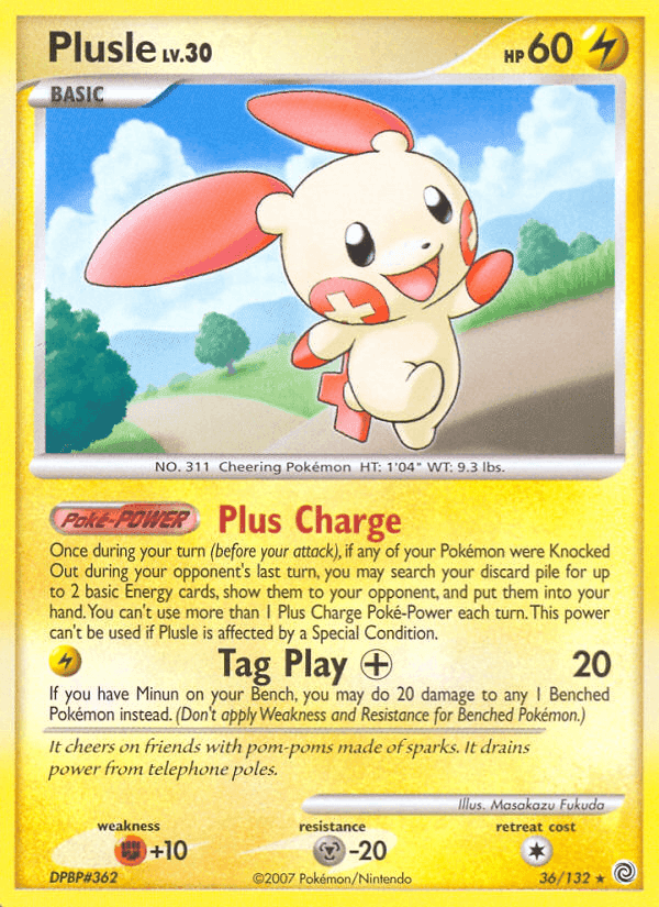 Plusle, carta 36 di Prodigi Segreti