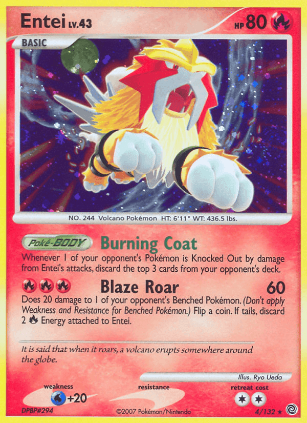 Entei, carta 4 di Prodigi Segreti