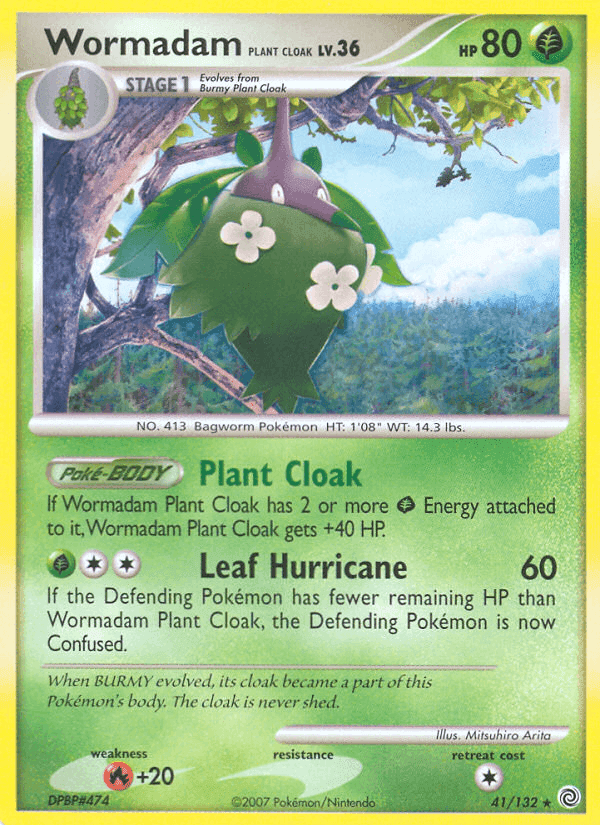Wormadam Plant Cloak, carta 41 de Maravilhas Secretas