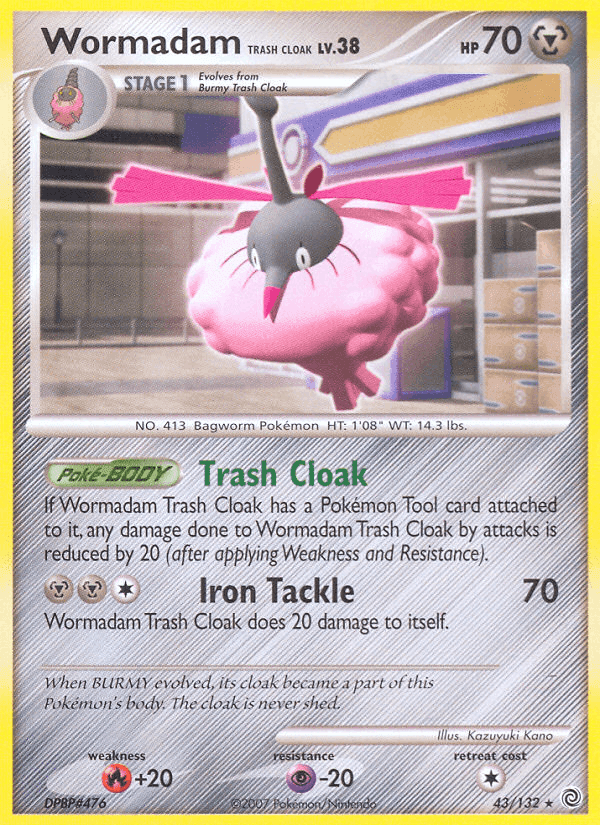 Wormadam Trash Cloak, carta 43 di Prodigi Segreti