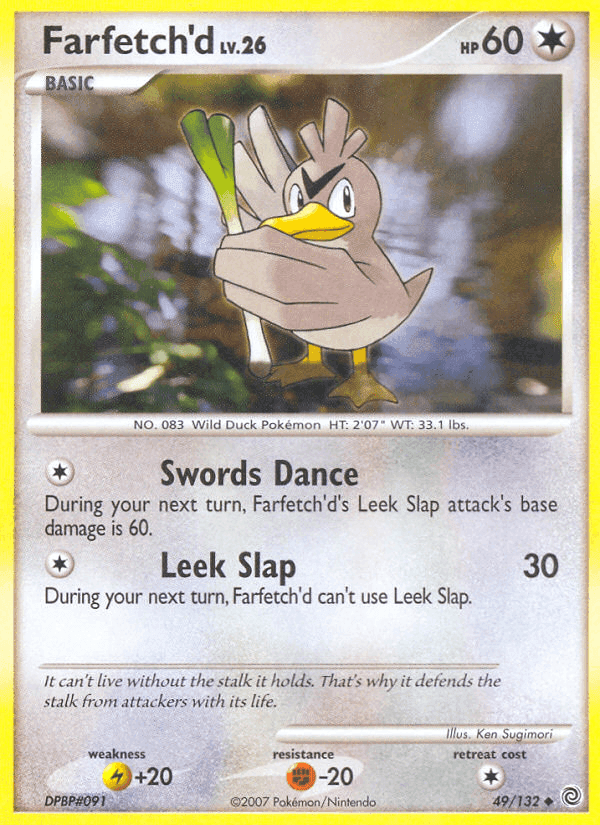 Farfetch'd, carta 49 de Maravillas Secretas