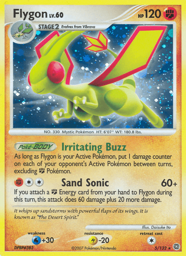 Flygon, carta 5 de Maravillas Secretas