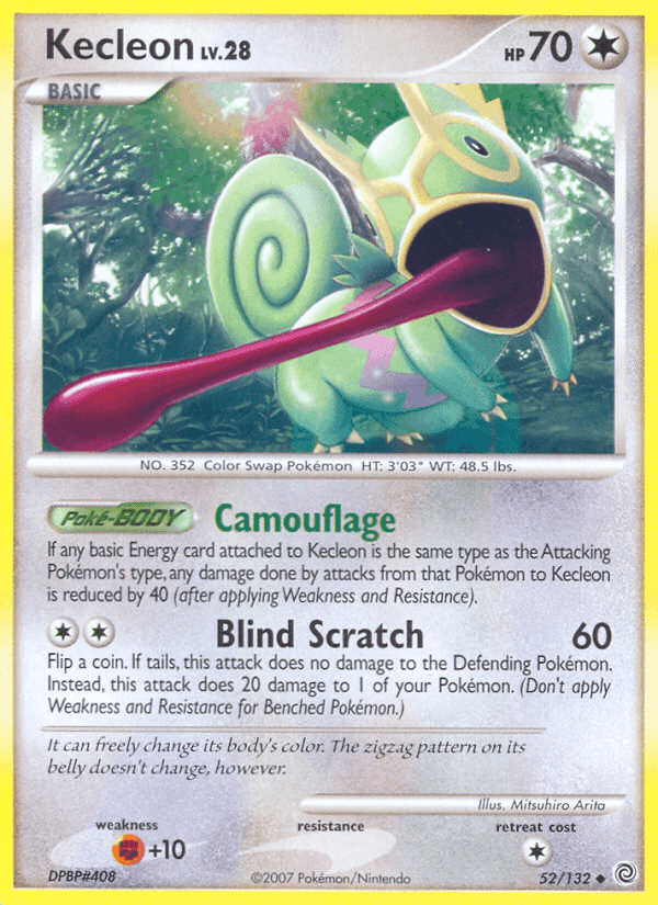 Kecleon, carta 52 di Prodigi Segreti