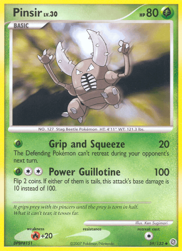 Pinsir, carta 59 di Prodigi Segreti