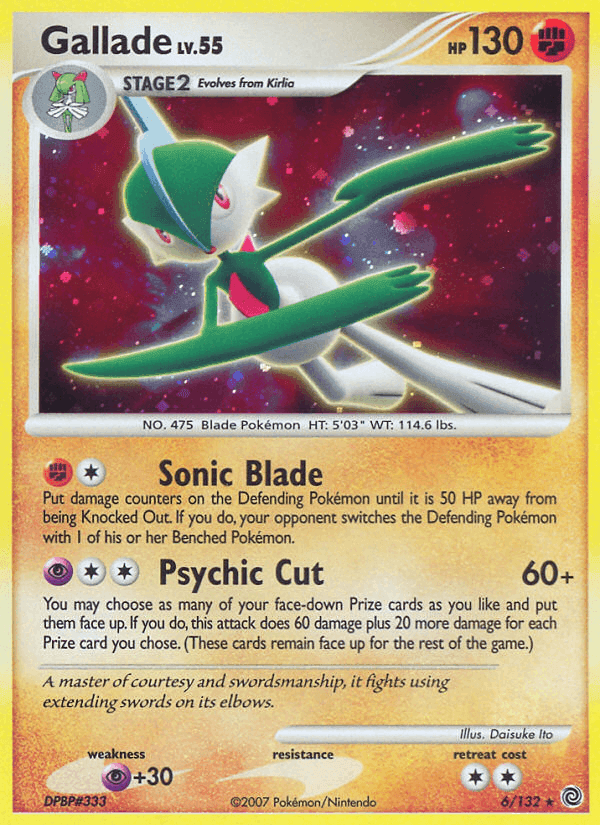 Gallade, carta 6 di Prodigi Segreti