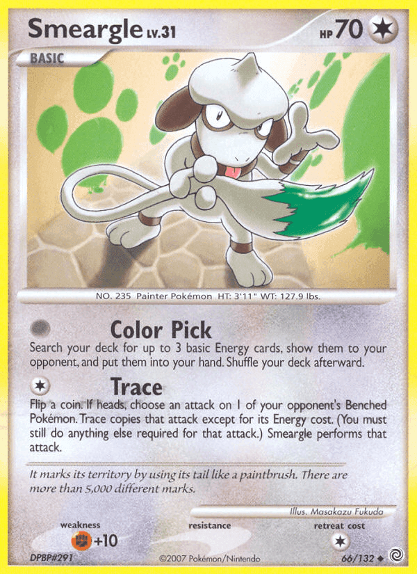 Smeargle, card 66 from Secret Wonders