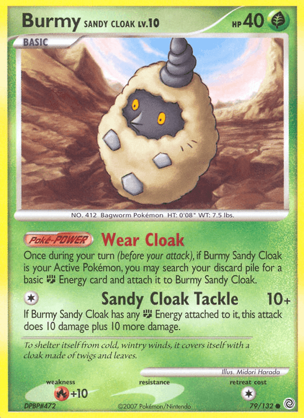 Burmy Sandy Cloak, card 79 from Secret Wonders