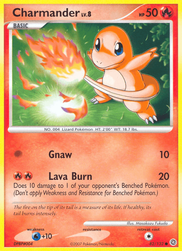 Charmander, card 82 from Secret Wonders
