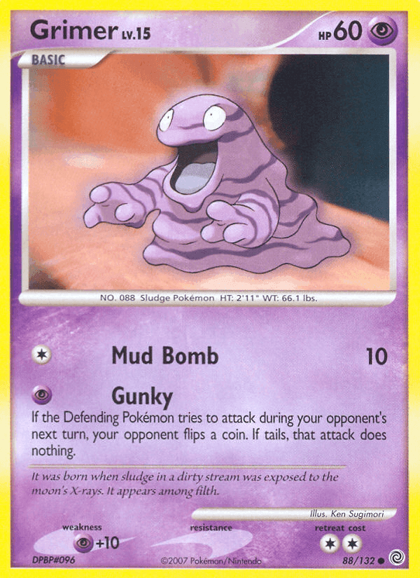 Grimer, card 88 from Secret Wonders