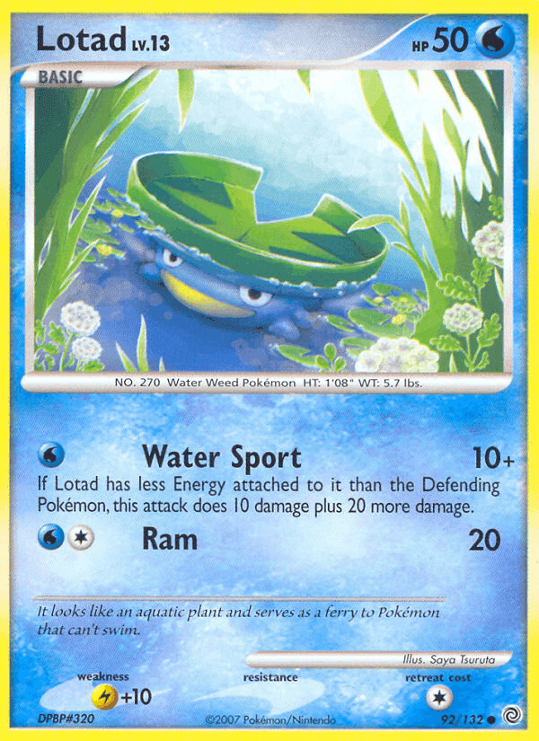 Lotad, card 92 from Secret Wonders