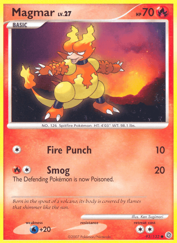 Magmar, card 93 from Secret Wonders