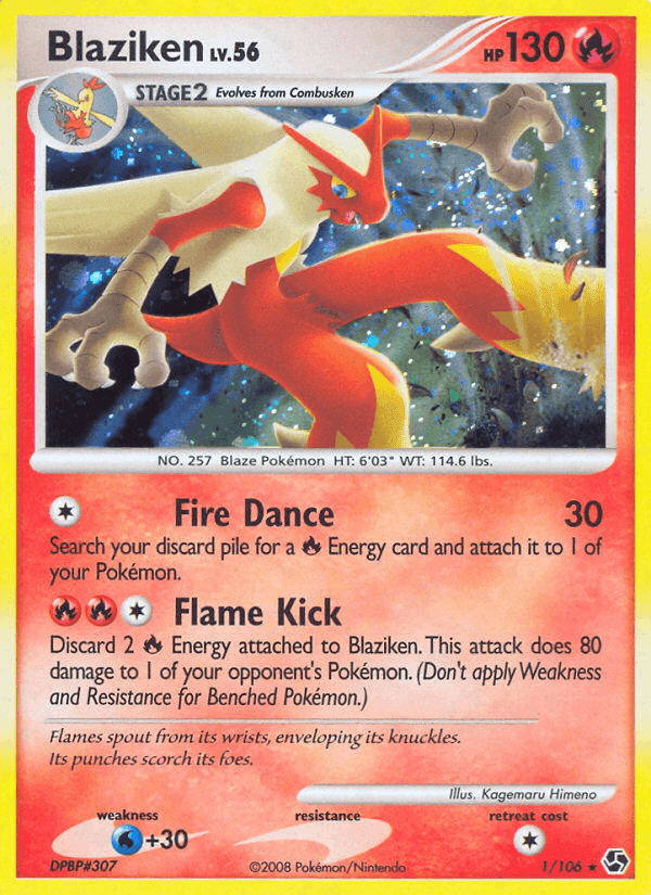 Blaziken, carta 1 di Incontri Leggendari