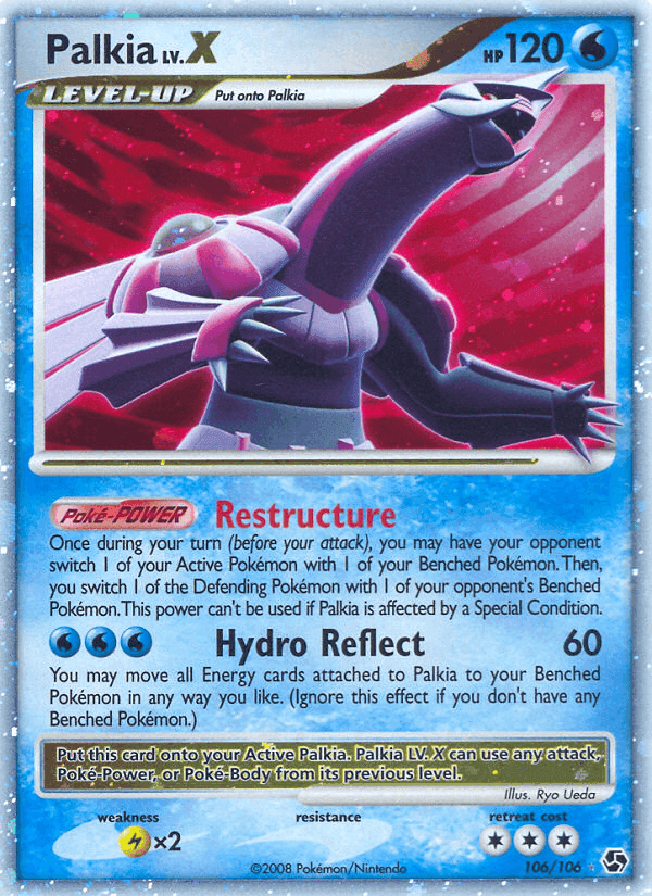 Palkia, card 106 from Great Encounters