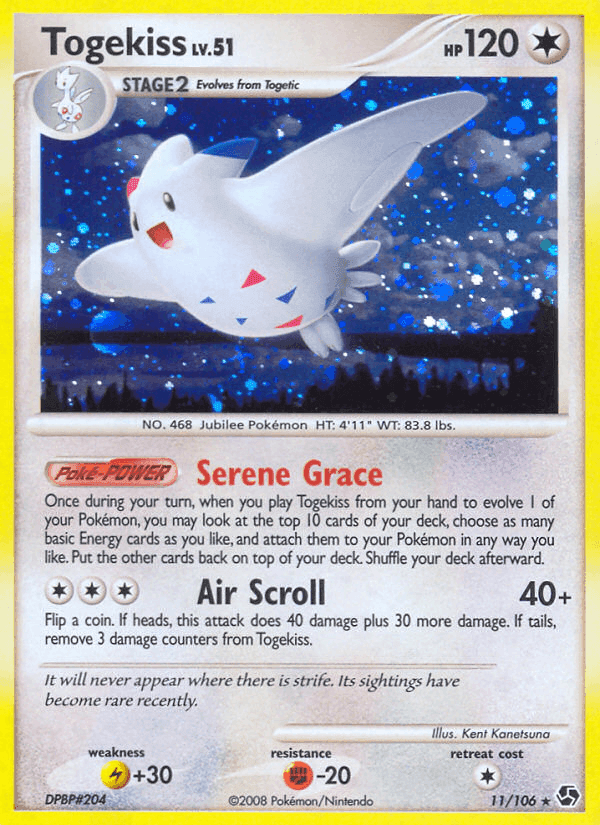 Togekiss, carta 11 di Incontri Leggendari