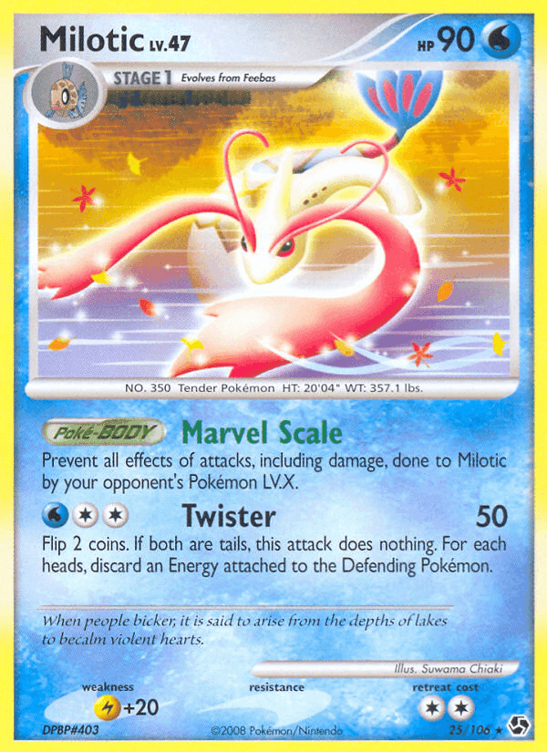 Milotic, carta 25 di Incontri Leggendari