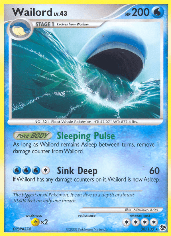 Wailord, carte 30 de Duels au Sommets