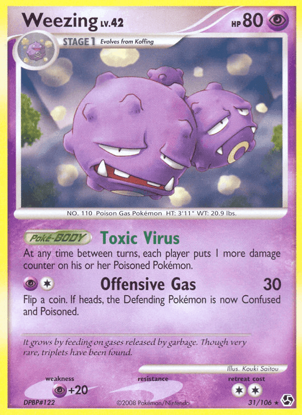 Weezing, carta 31 di Incontri Leggendari