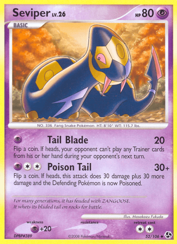 Seviper, carta 52 di Incontri Leggendari